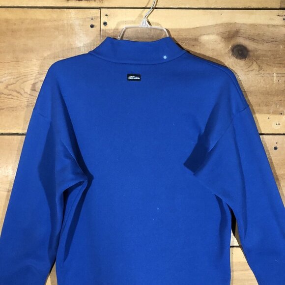 Vintage Ragged Mountain 1/4 Zip Fleece Pullover Equipment Mens Size Medium Blue - Picture 9 of 12